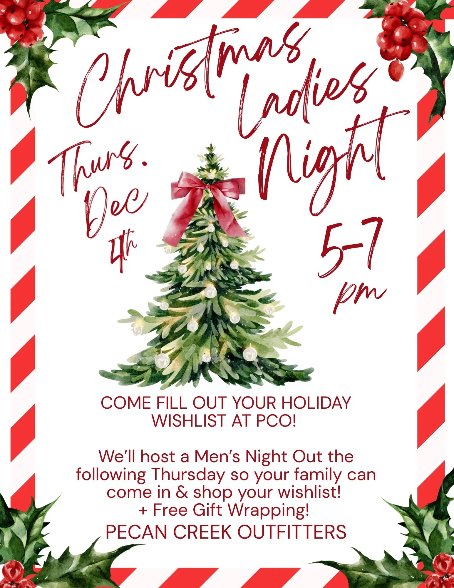 Christmas Ladies Night at PCO