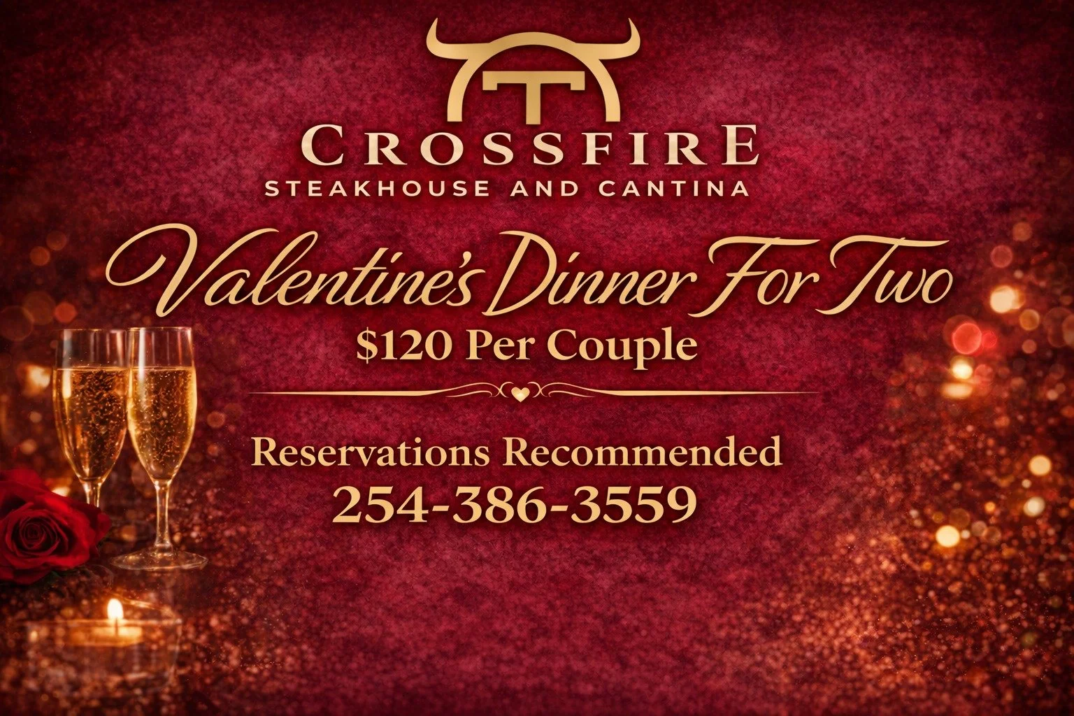 Valentine's Dinner at Crossfire Steakhouse