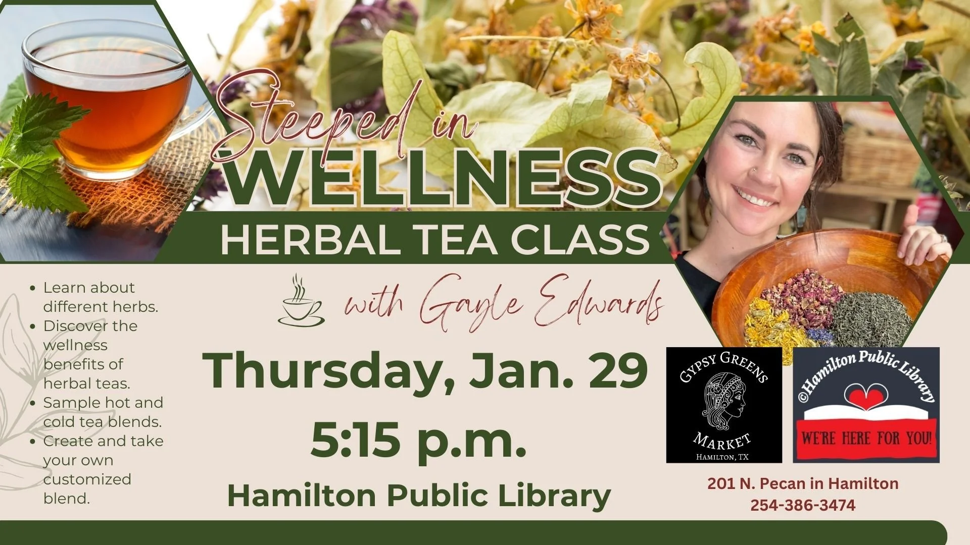 Steeped in Wellness: Herbal Tea Class