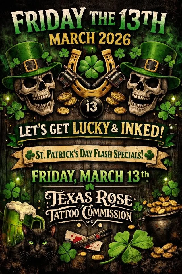 Texas Rose Tattoo-Flash Tattoos