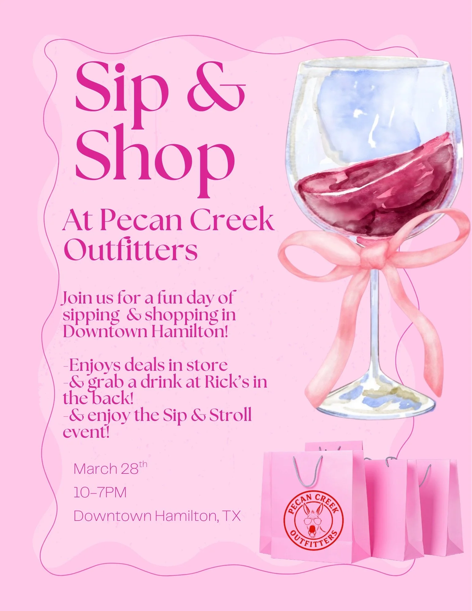 Sip & Shop at PCO