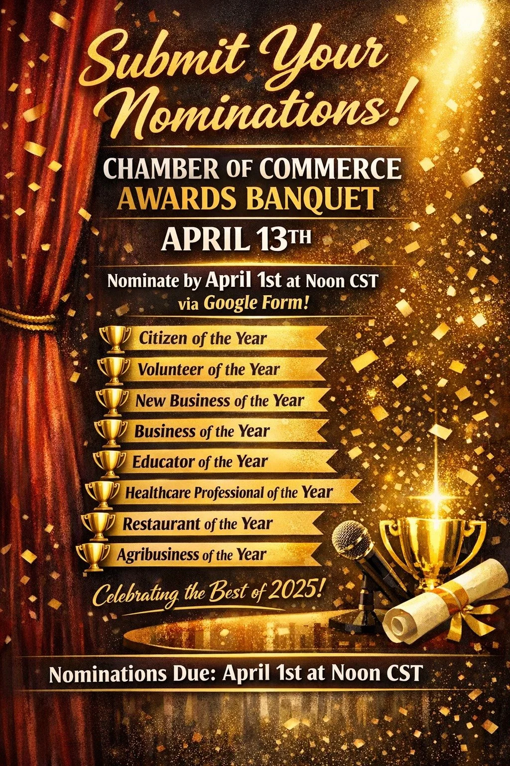 Chamber Nominations are Due