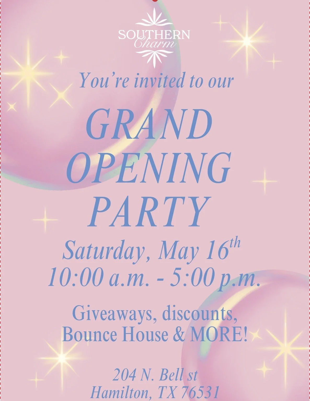 Southern Charm Grand Opening Party