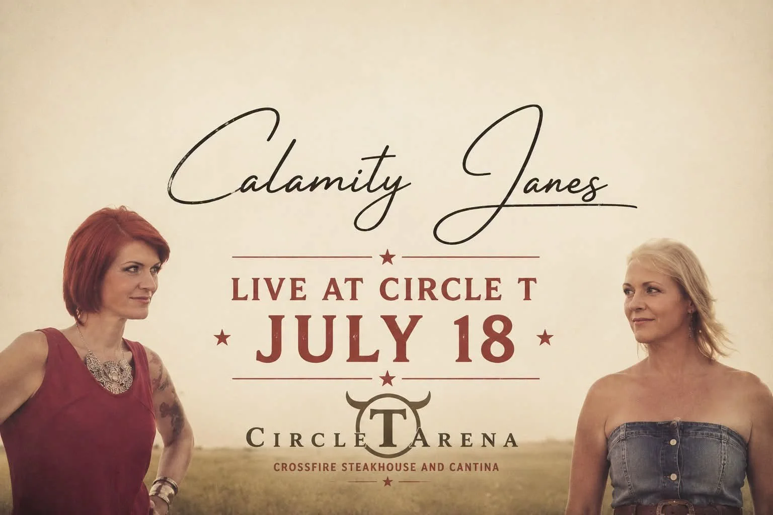 Live Music at Circle T Arena - Calamity Janes