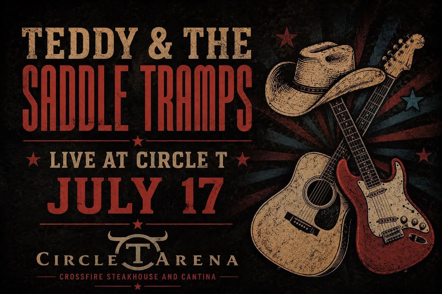 Live Music at Circle T Arena - Teddy &amp; The Saddle Tramps