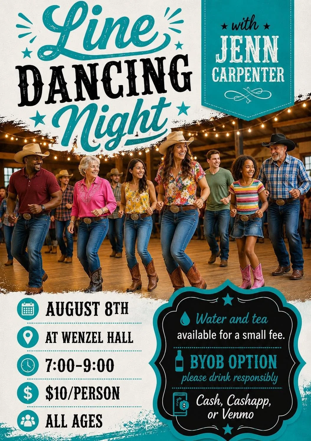 Line Dancing at Wenzel Hall