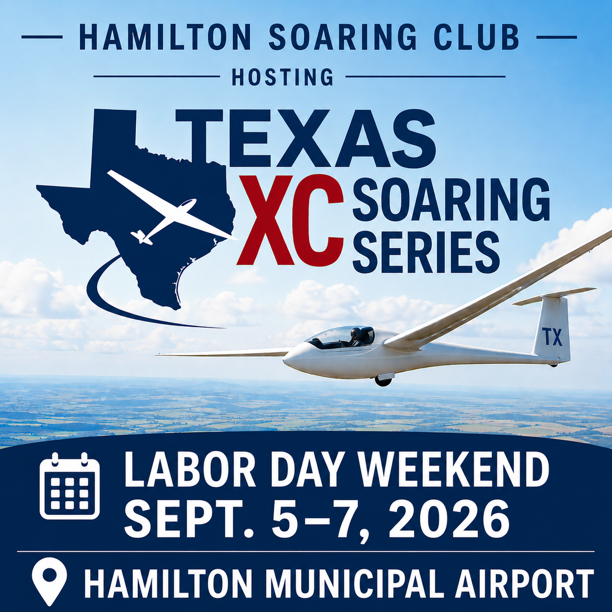 Texas XC Soaring Series hosted by the Hamilton Soaring Club