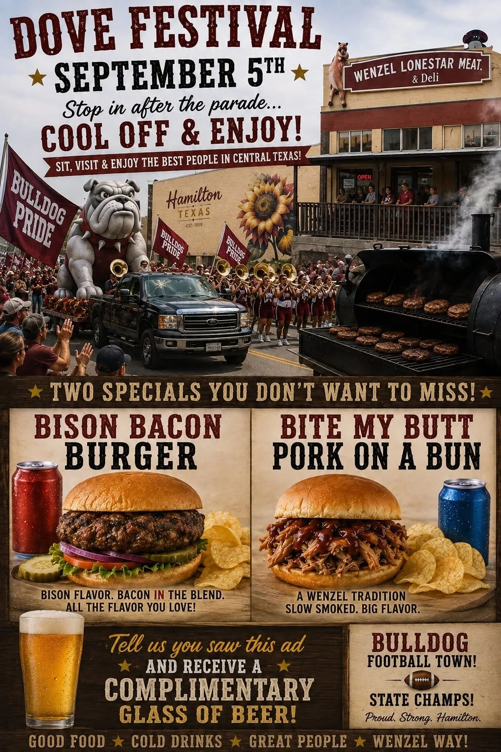 Lunch Specials at Wenzel Lonestar Meat