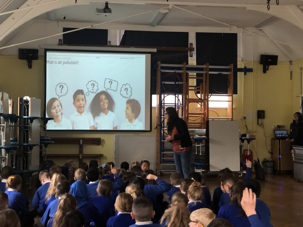 children in classroom lesson