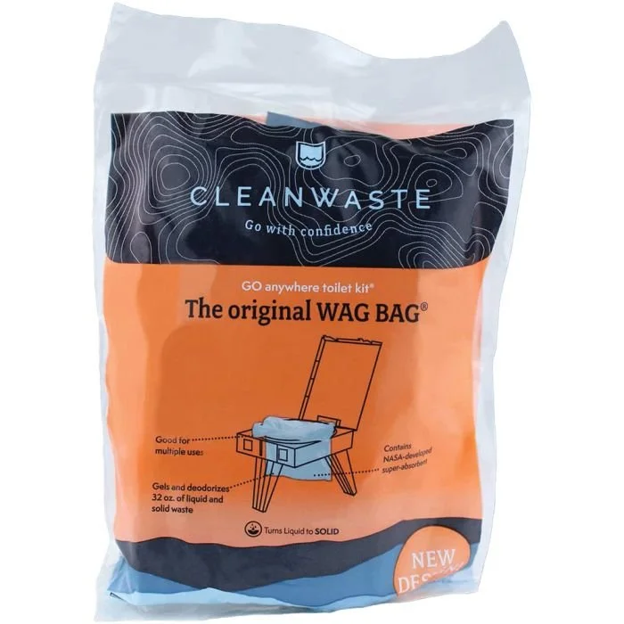 Cleanwaste GO Anywhere Toilet Kit - Original WAG BAG®