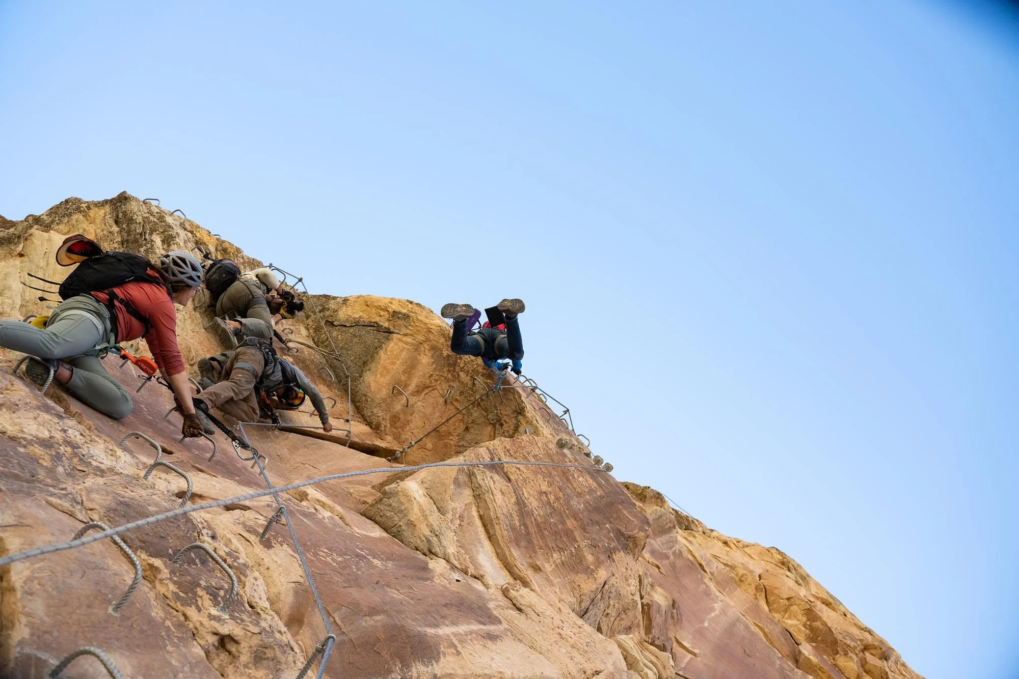 Overhanging variation on the lower Jur-Ass-Kicked wall.