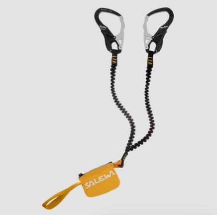 Via ferrata lanyard available to rent from dyno outfitters for the ashley gorge via ferrata