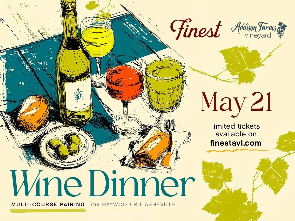 graphic showing a table setting with wine and bread