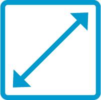 icon representing total area