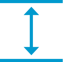 icon displaying distance between floor and ceiling