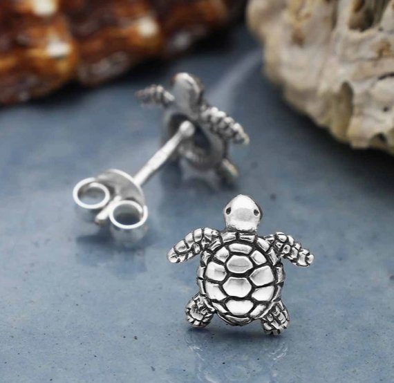 Baby Sea Turtle Stud Earrings
