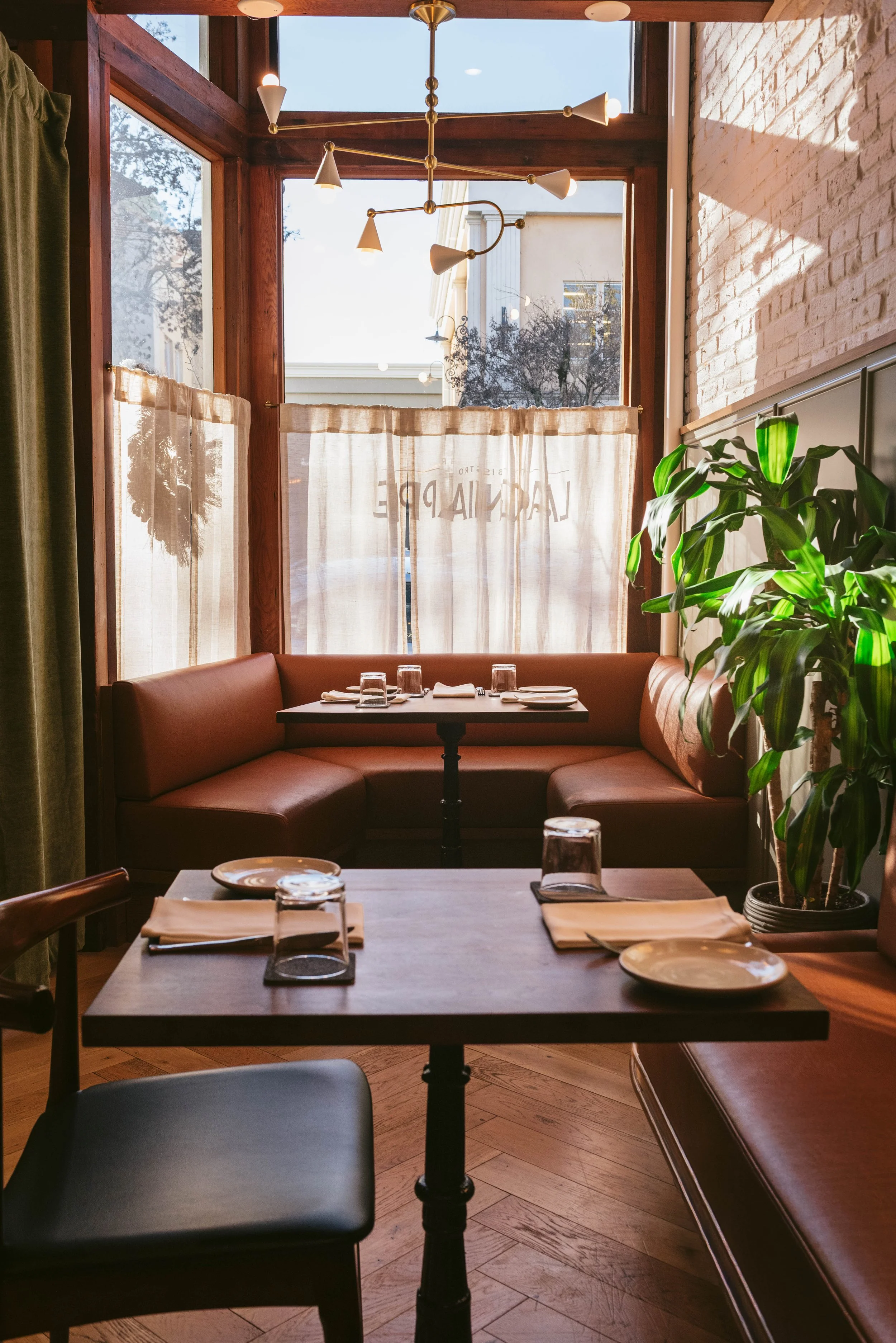 Chef Jacob harth cozy dining room bistro lagniappe Healdsburg Sonoma california