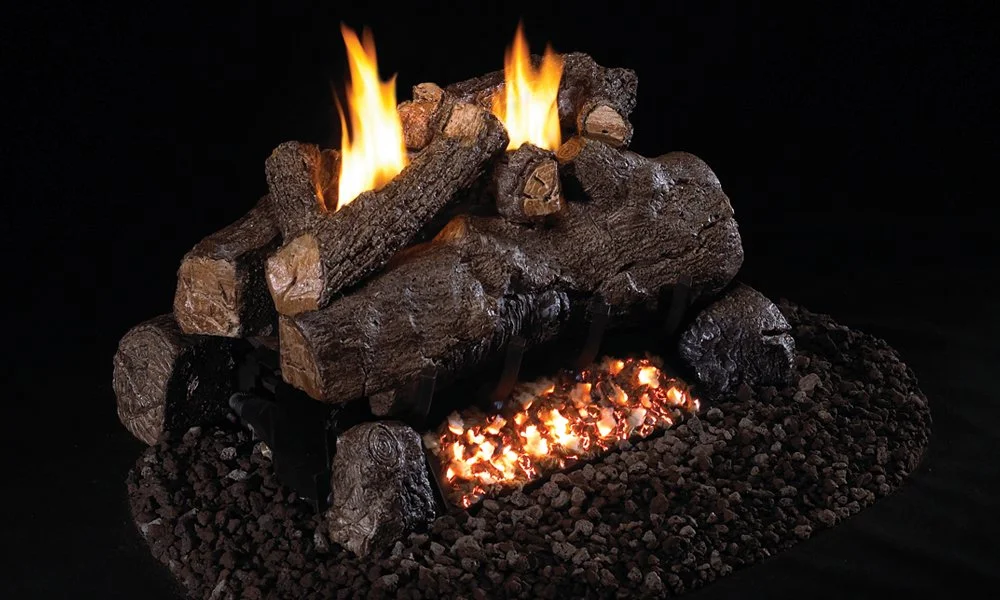 Realfyre Evening Fyre See Thru Ventless Gas Log Set