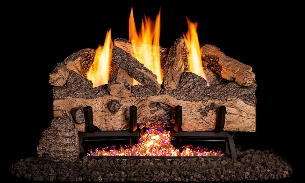 Realfyre Charred Gnarled Split Ventless Gas Log Set