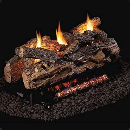 Realfyre Split Oak See-Thru Ventless Gas Log Set