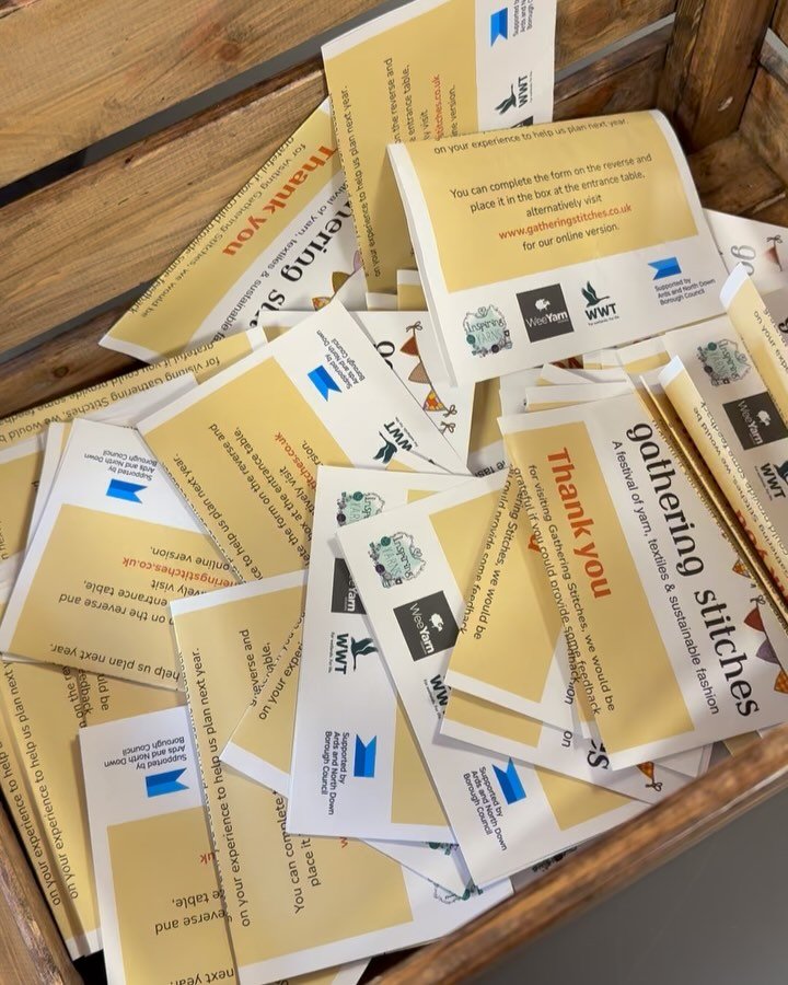 And the winner is&hellip;&hellip;Congratulations Grainne F we will be in touch to arrange your &pound;50 voucher for @inspiringyarns.

Thank you to everyone who provided feedback on their experience of Gathering Stitches.  This is invaluable to us in