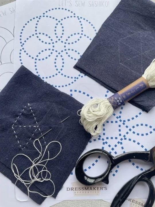 Sashiko Coasters Workshop - Saturday 10am to 1pm