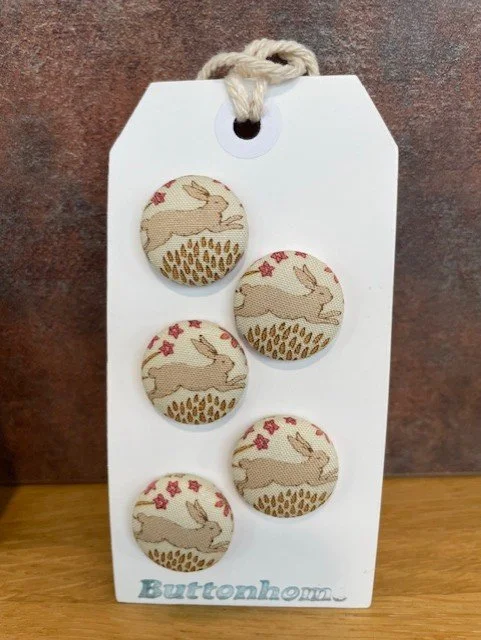 Covered Button Making Workshop - Saturday 3pm to 4pm
