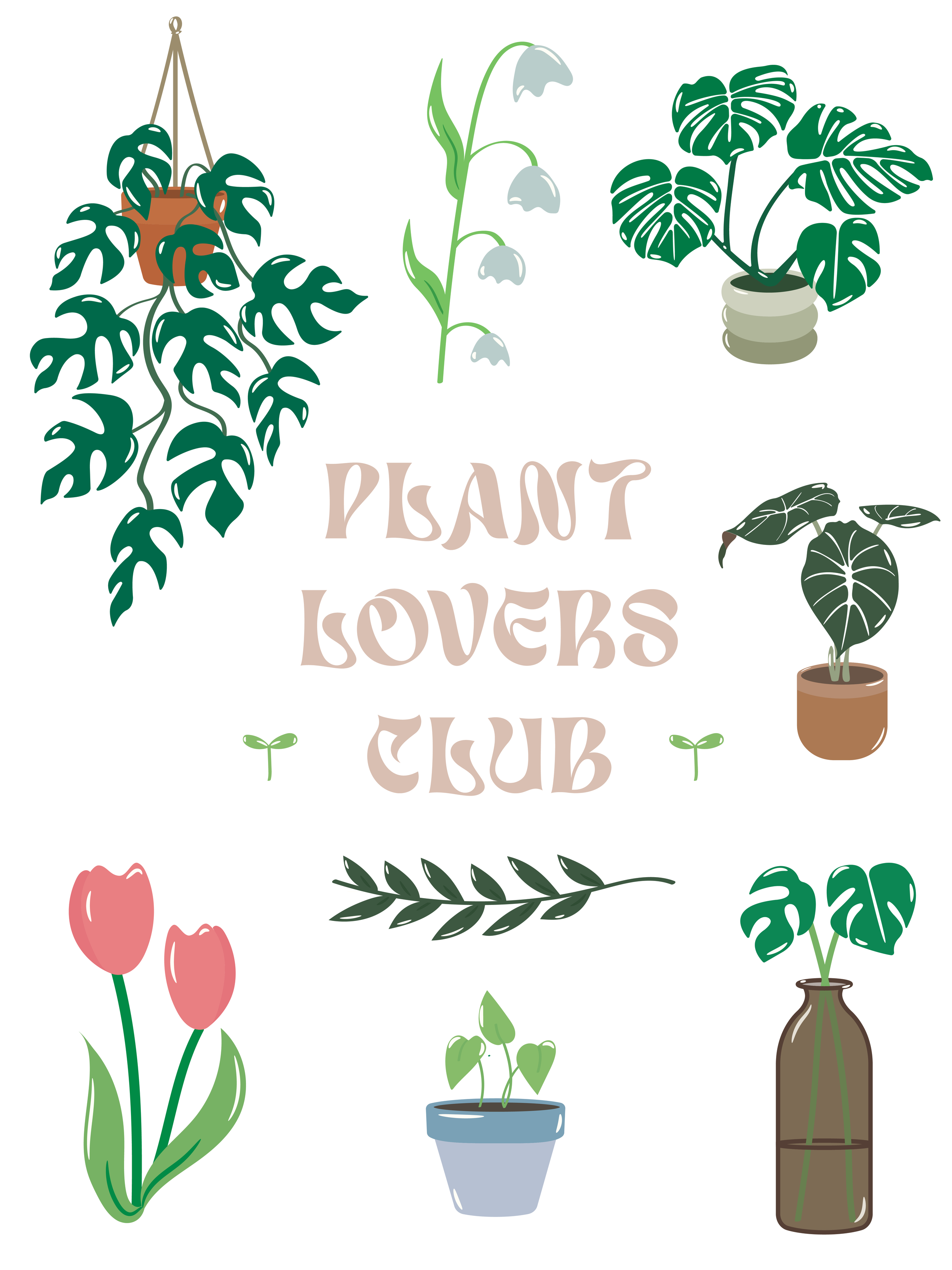 Plant Club Illustrations