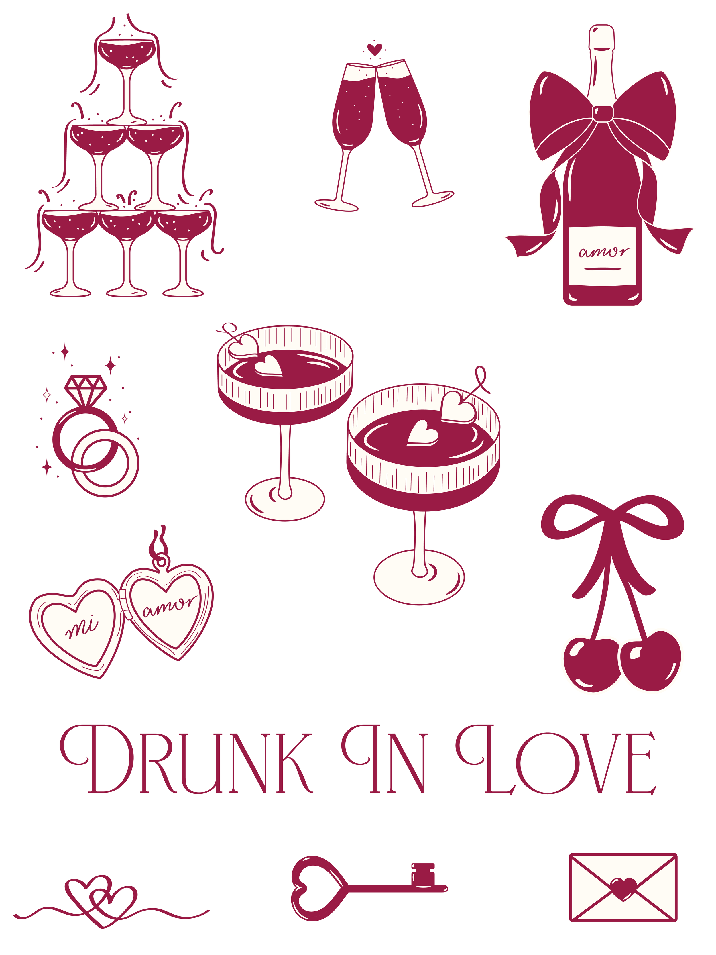 Bridal Shower Illustrations