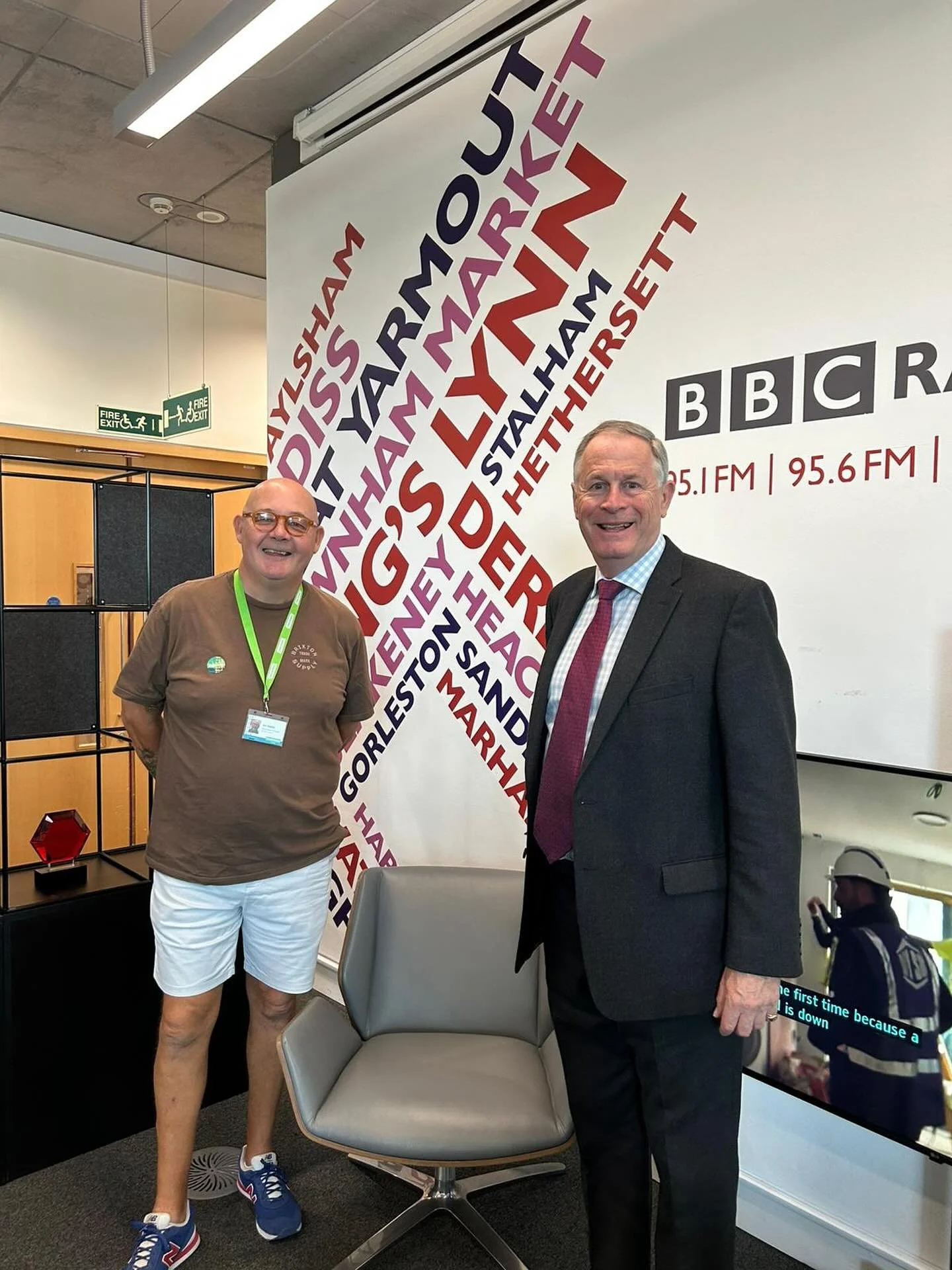 Many thanks to @bbceastofengland for having our project leads and @yanahelp1 in the studio today to re-record interviews- listen out for them from 7am on 17th Sept #passiton #batonofhopeuk #batonofhopenorwich #suicdeprevention #suicideawarness #menta