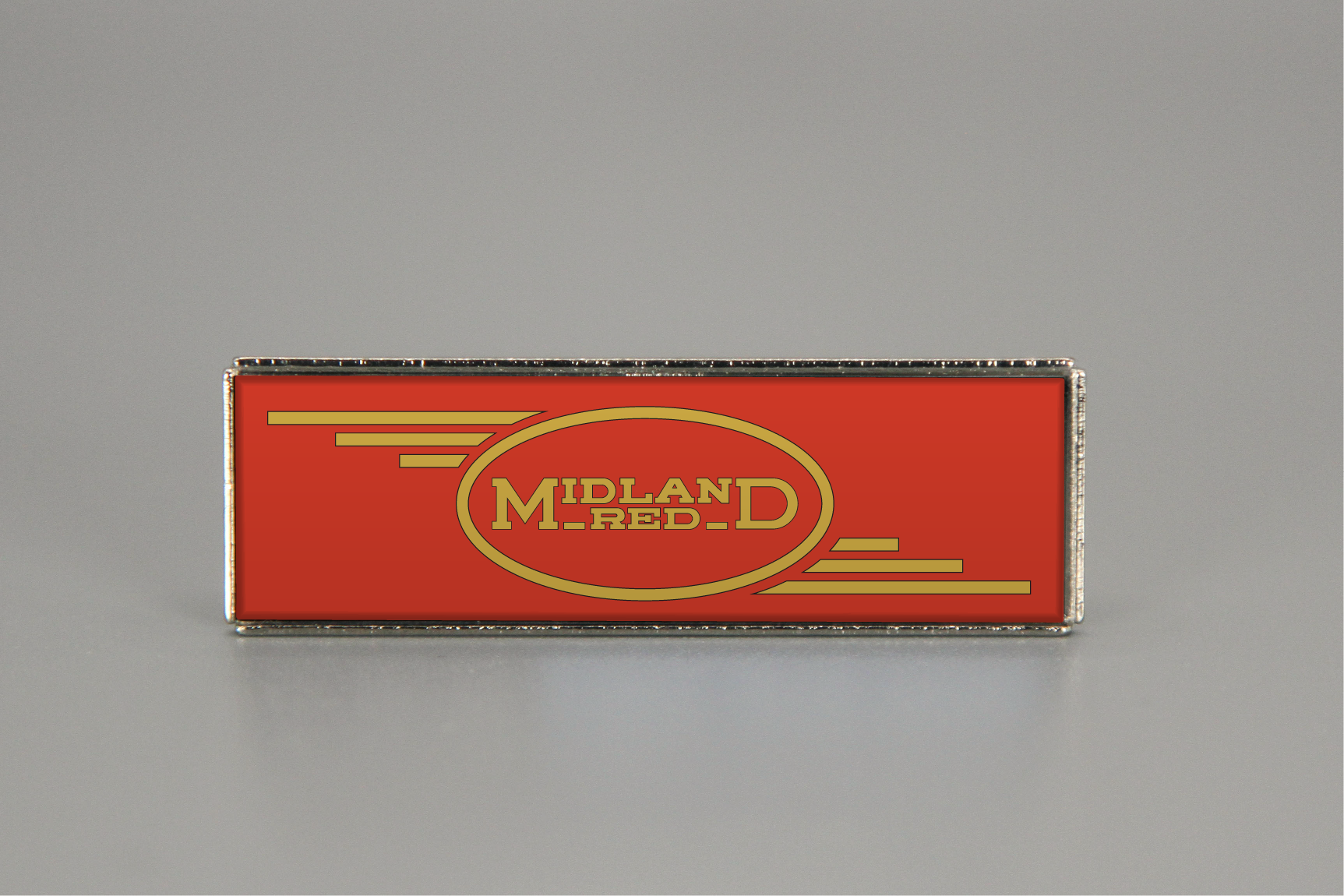 Midland Red (oval) pin badge