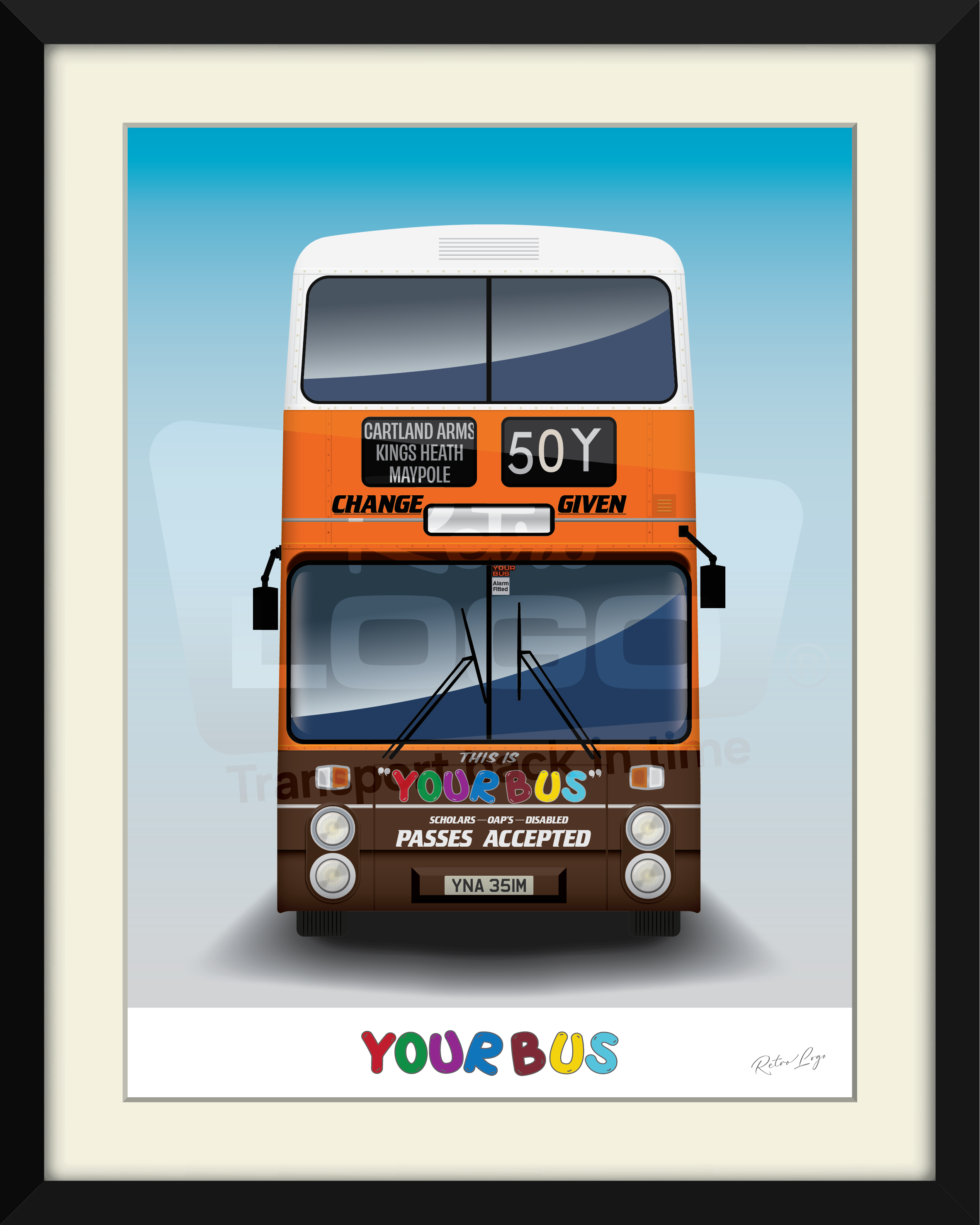 Daimler Fleetline (Yourbus) framed print