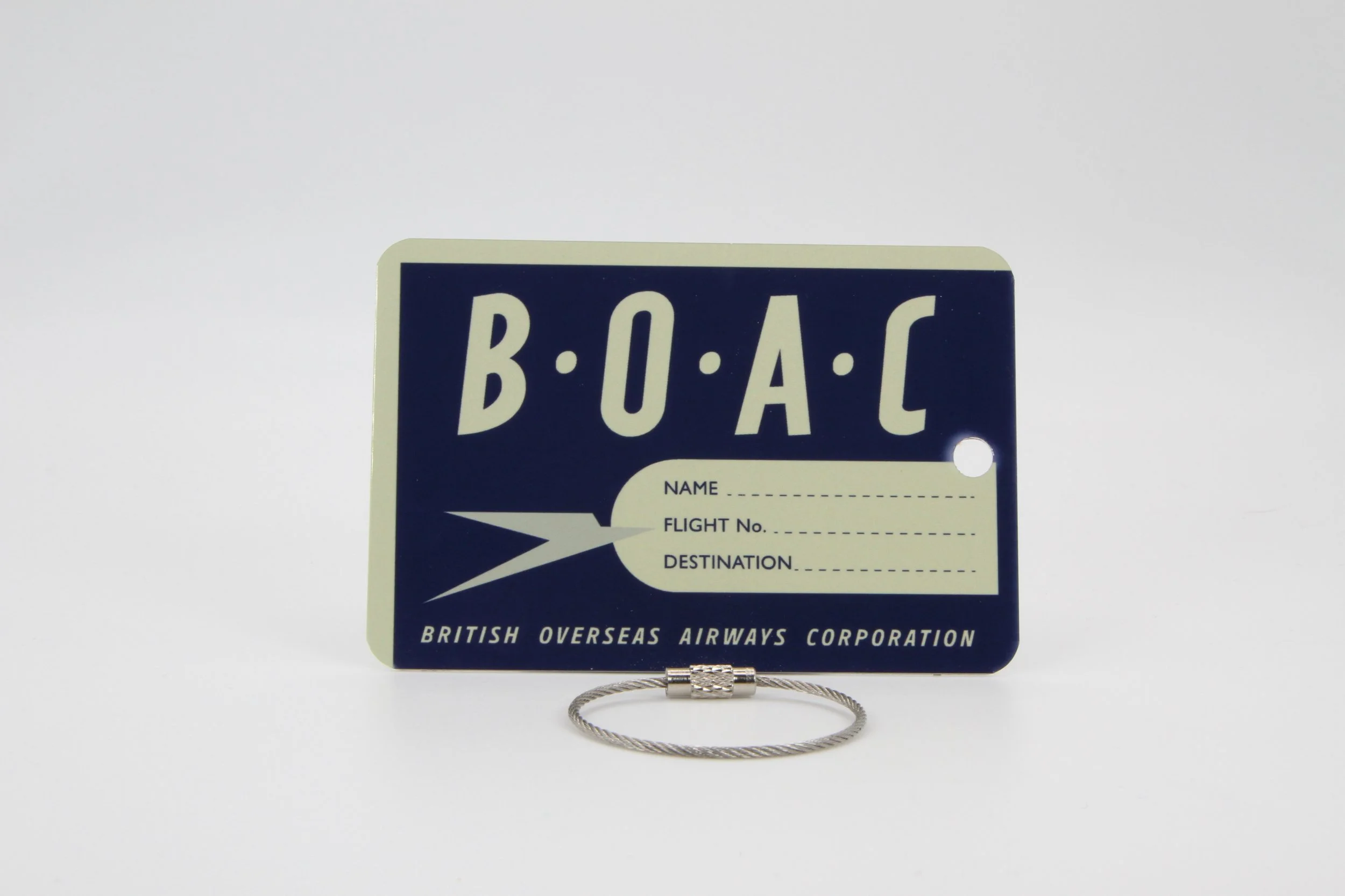 BOAC luggage tag