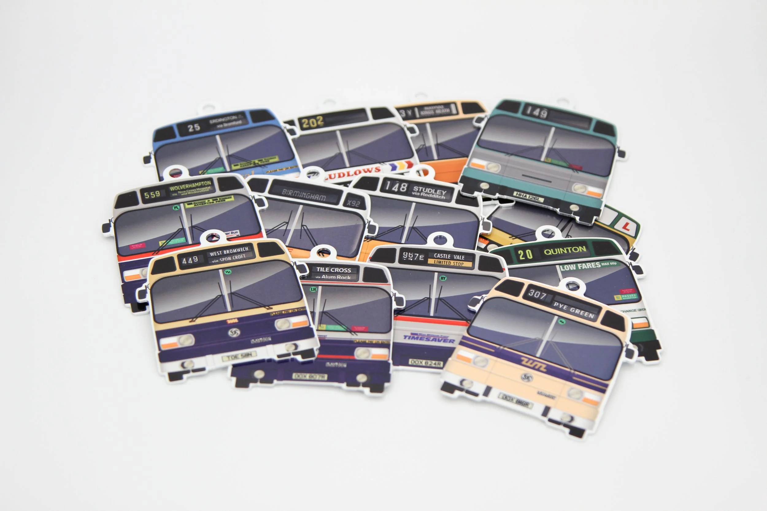 Leyland National Metal Bag Tag - various liveries