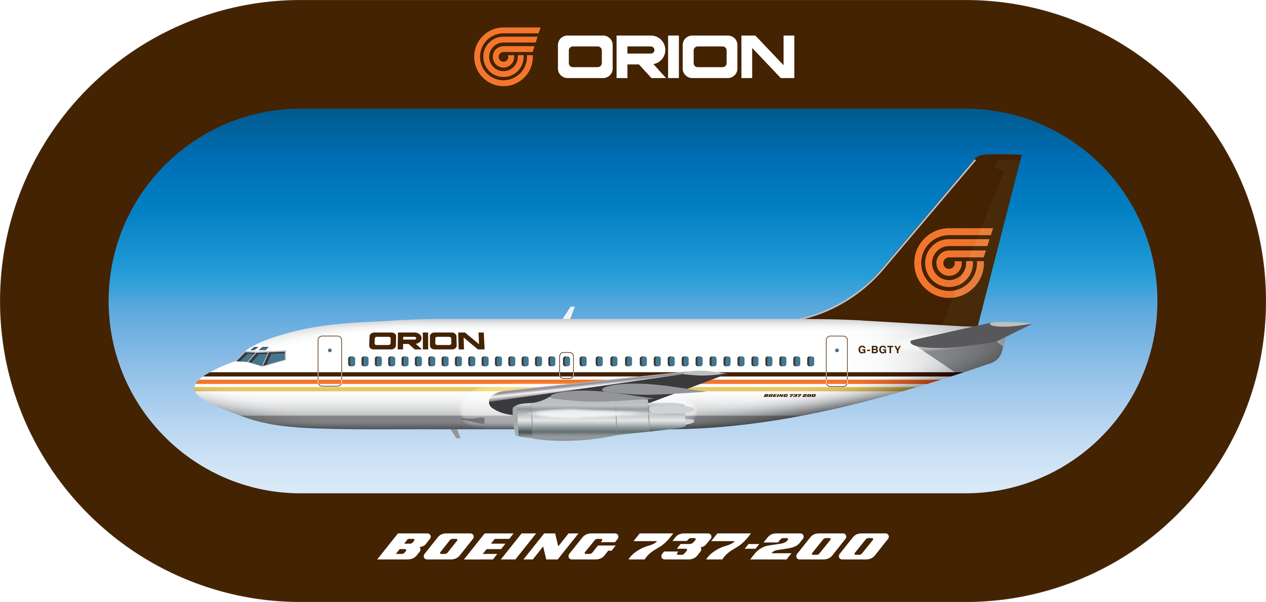 Orion Boeing 737-200 vinyl