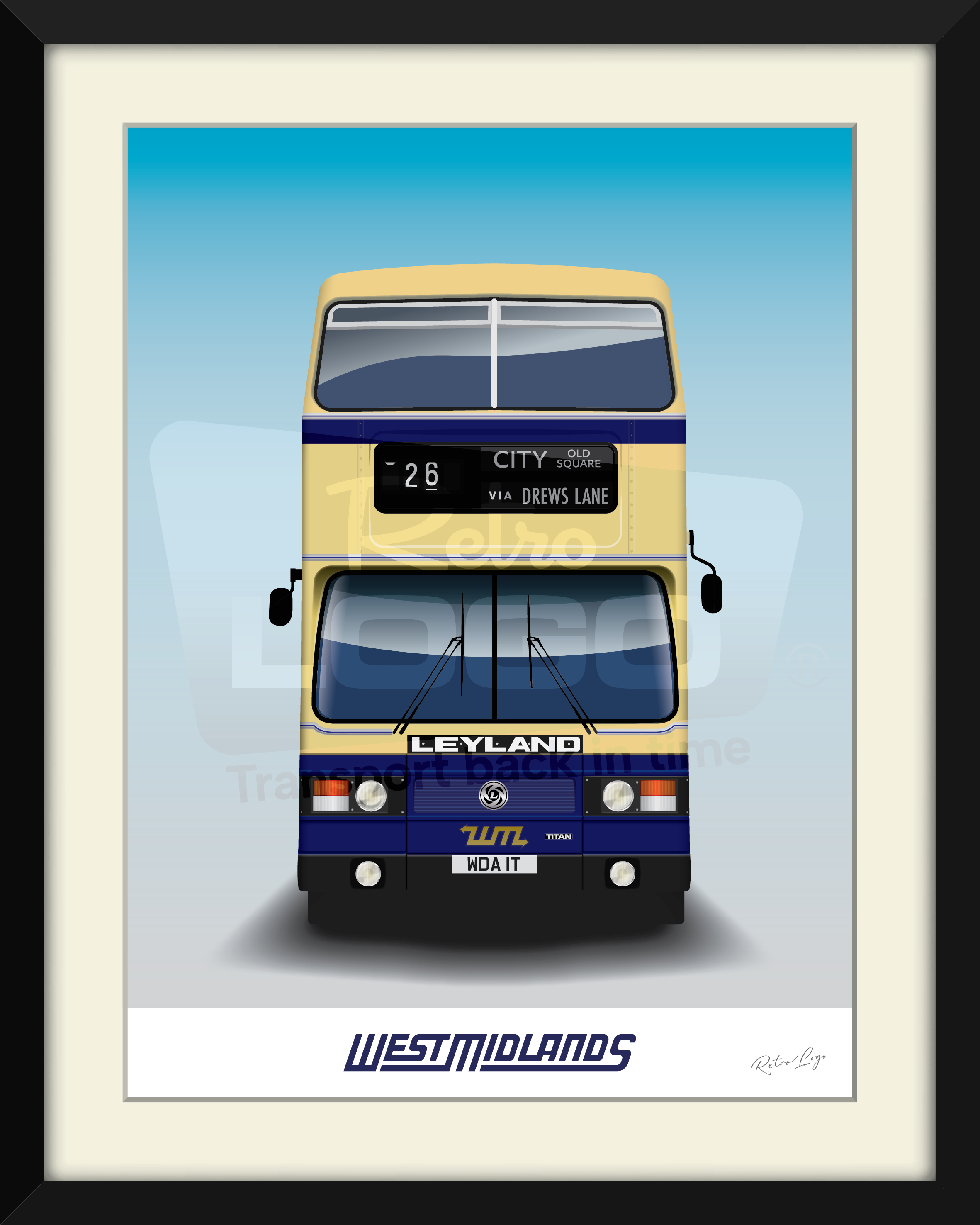 Leyland Titan (West Midlands) framed print