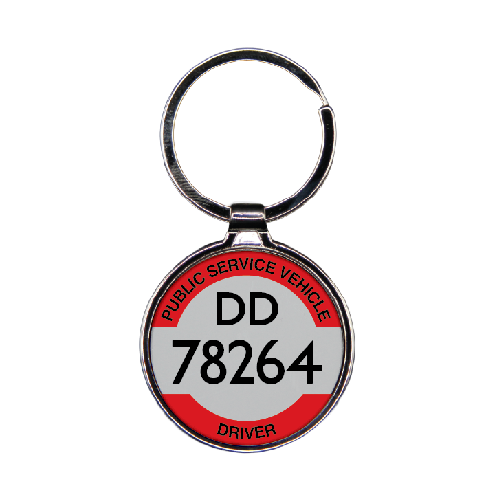 Personalised PSV badge keyring