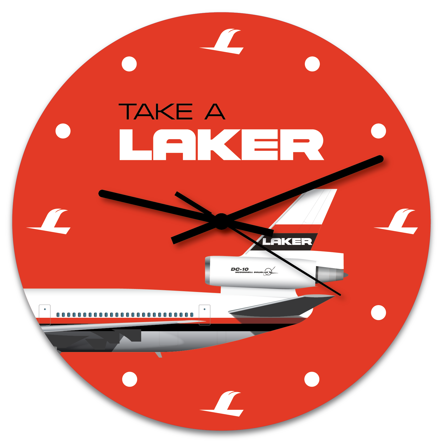 Take a Laker - 280mm clock
