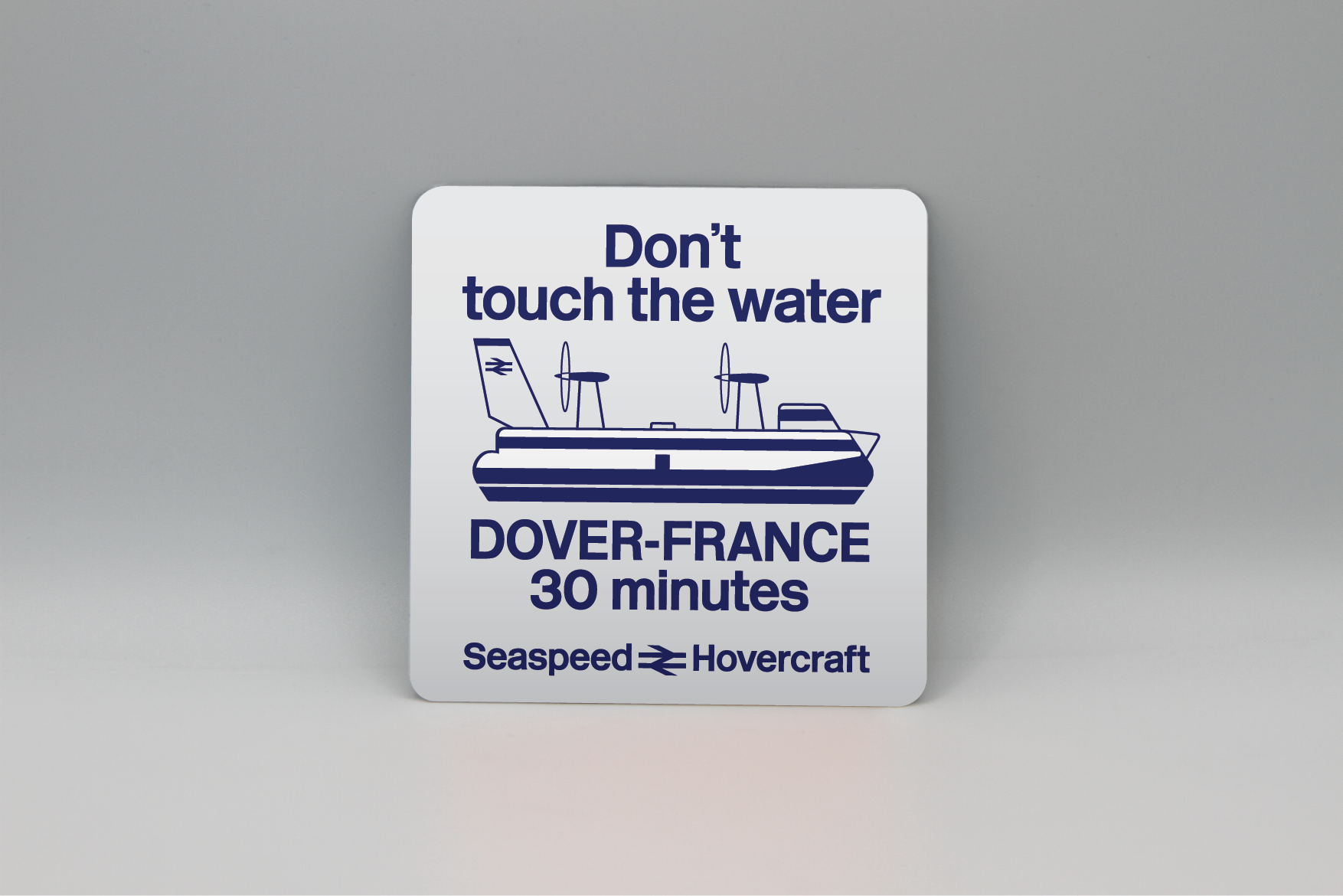 Seaspeed Hovercraft Dover metal coaster