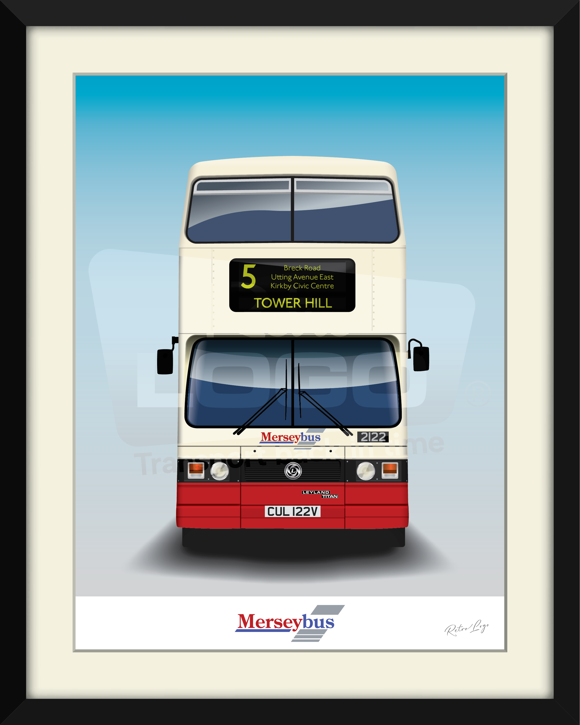 Leyland Titan (MTL Merseybus) framed print