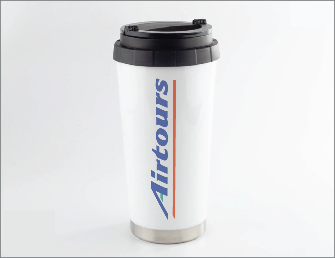 Airtours - 455ml (16oz) Steel Thermos Cup
