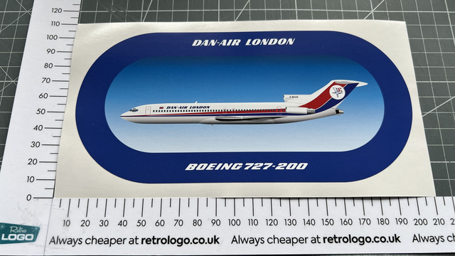Dan Air Boeing 727 vinyl