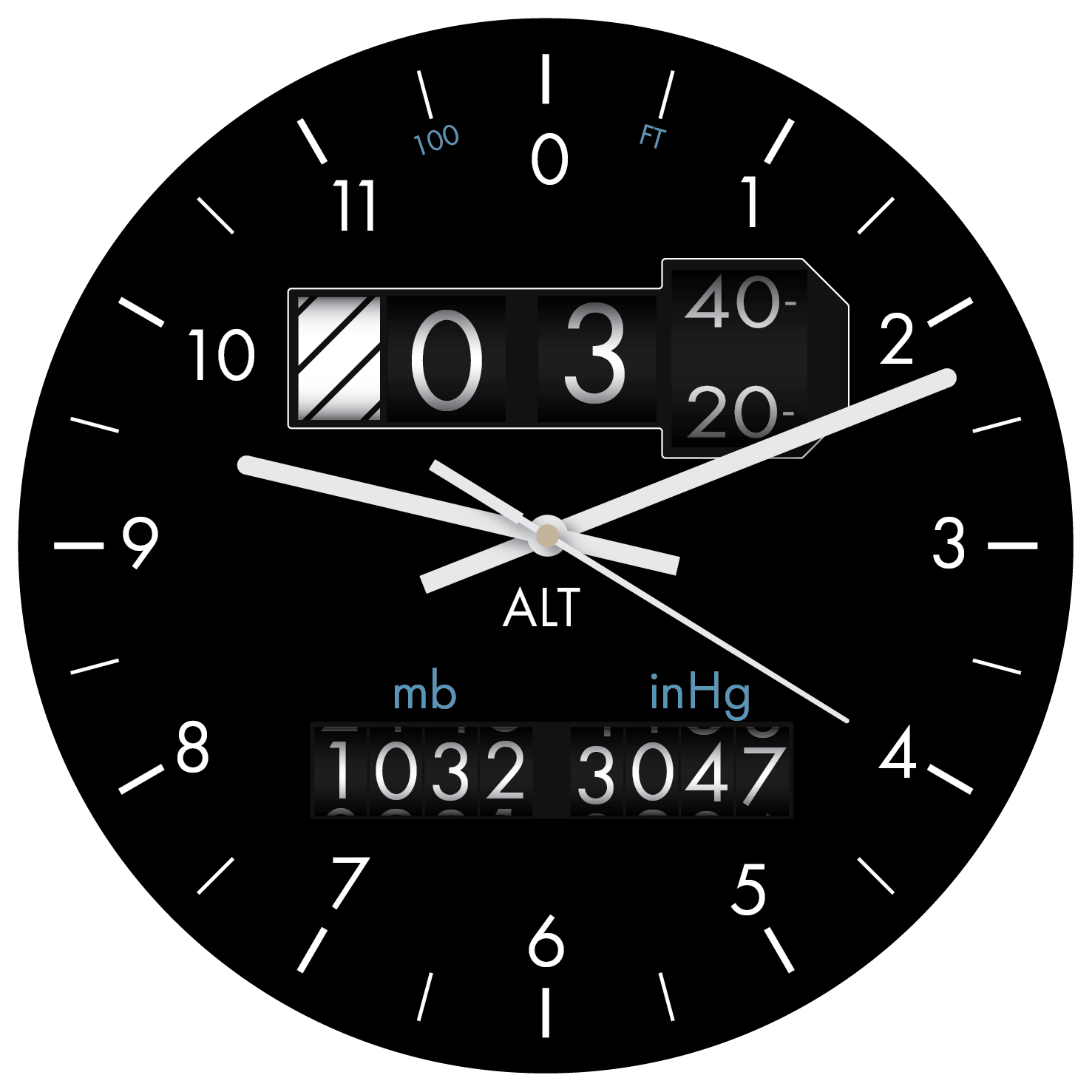 Altimeter - 280mm clock