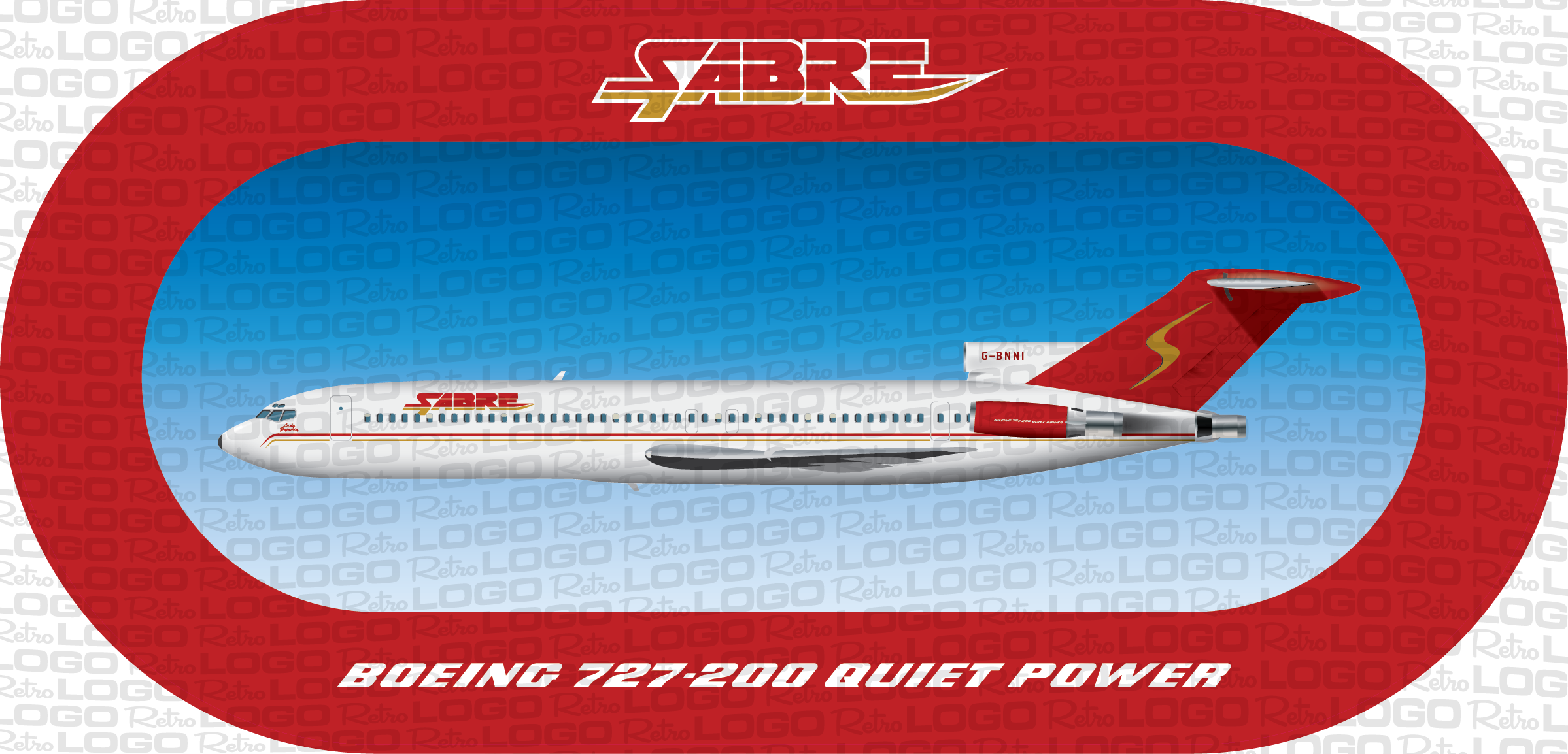 Sabre Boeing 727 vinyl
