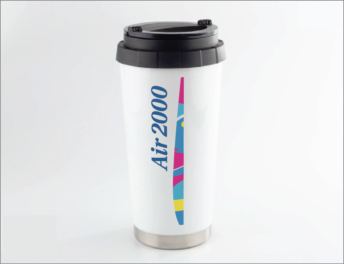 Air 2000 (tapestry) - 455ml (16oz) Steel Thermos Cup