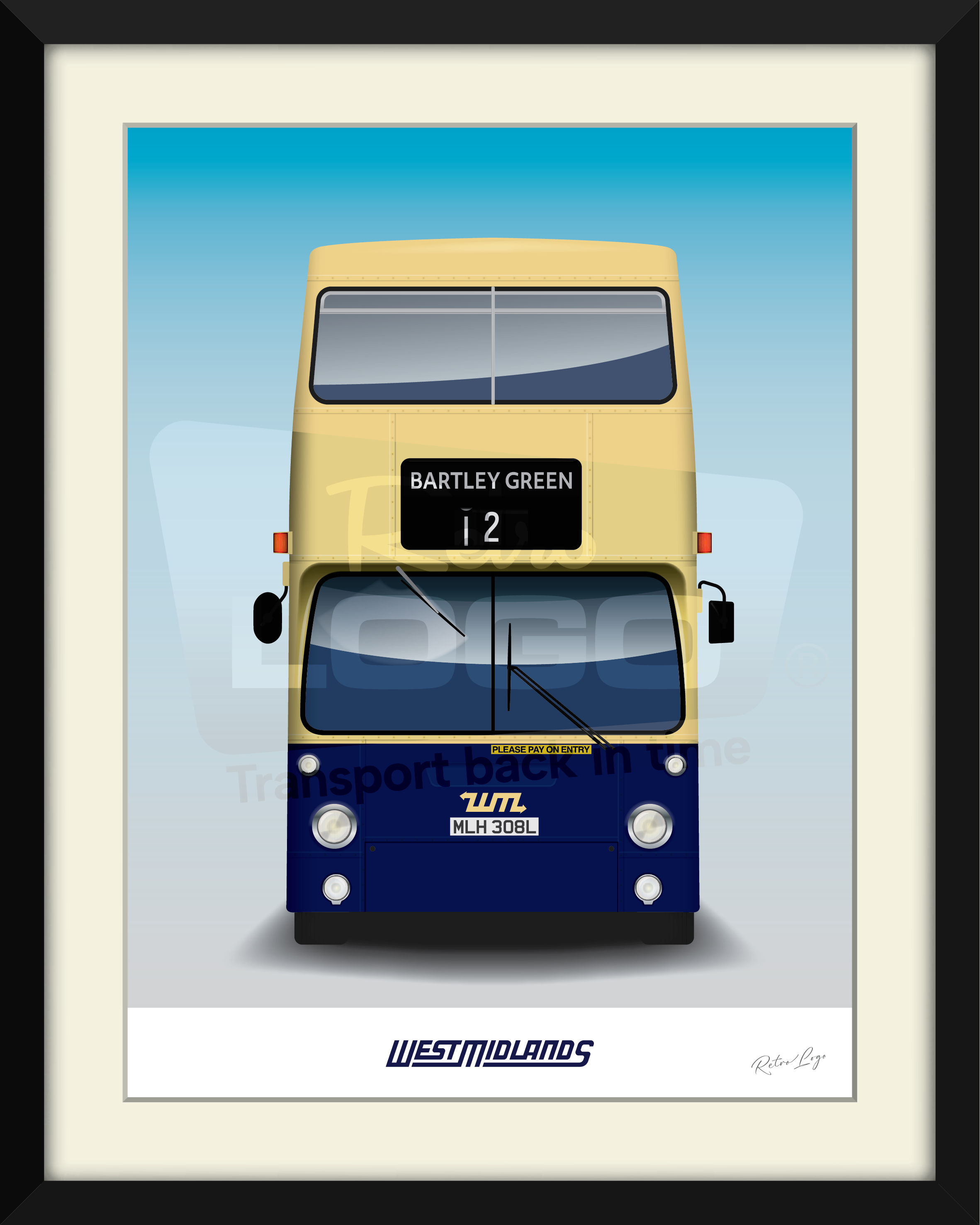 Daimler Fleetline (WMPTE) framed print