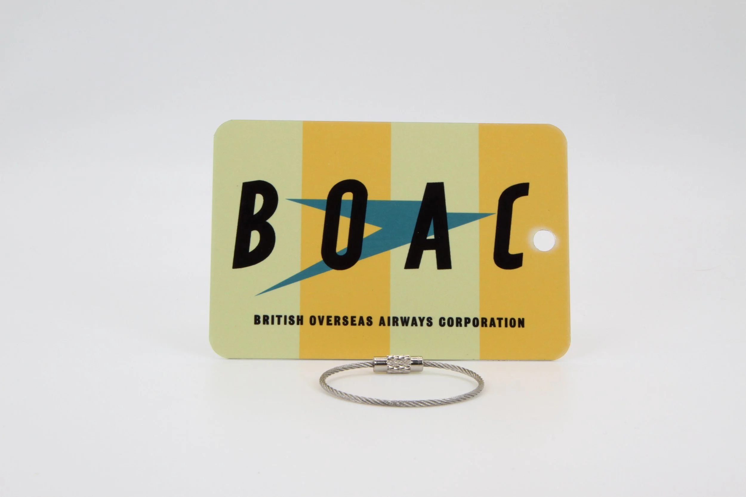 BOAC luggage tag