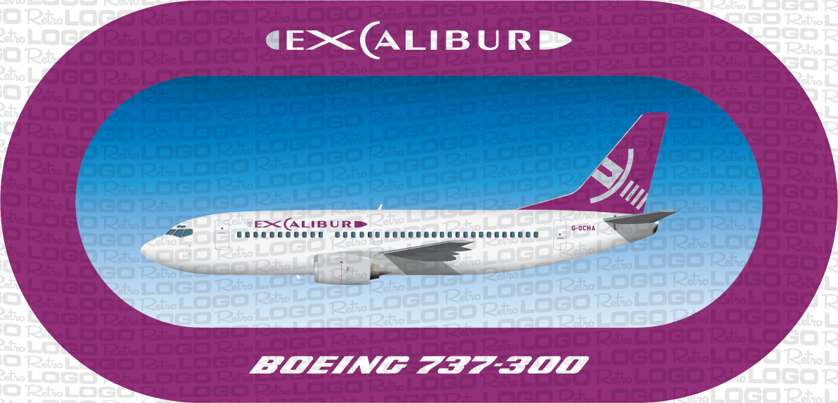 Excalibur Boeing 737-300 vinyl