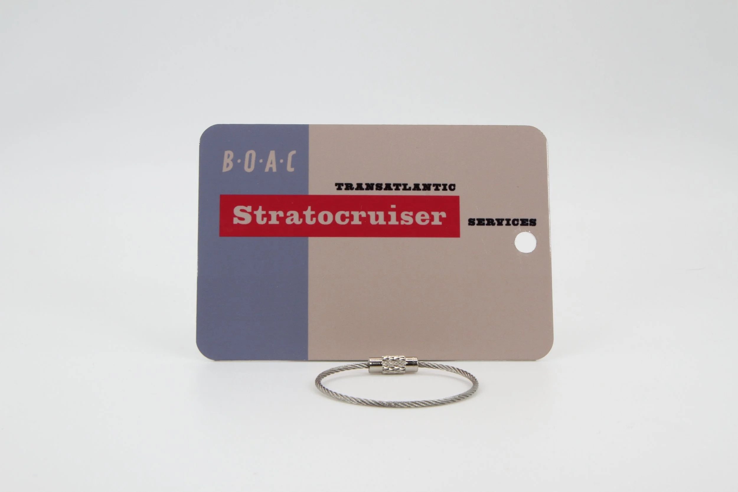 BOAC Stratocruiser luggage tag