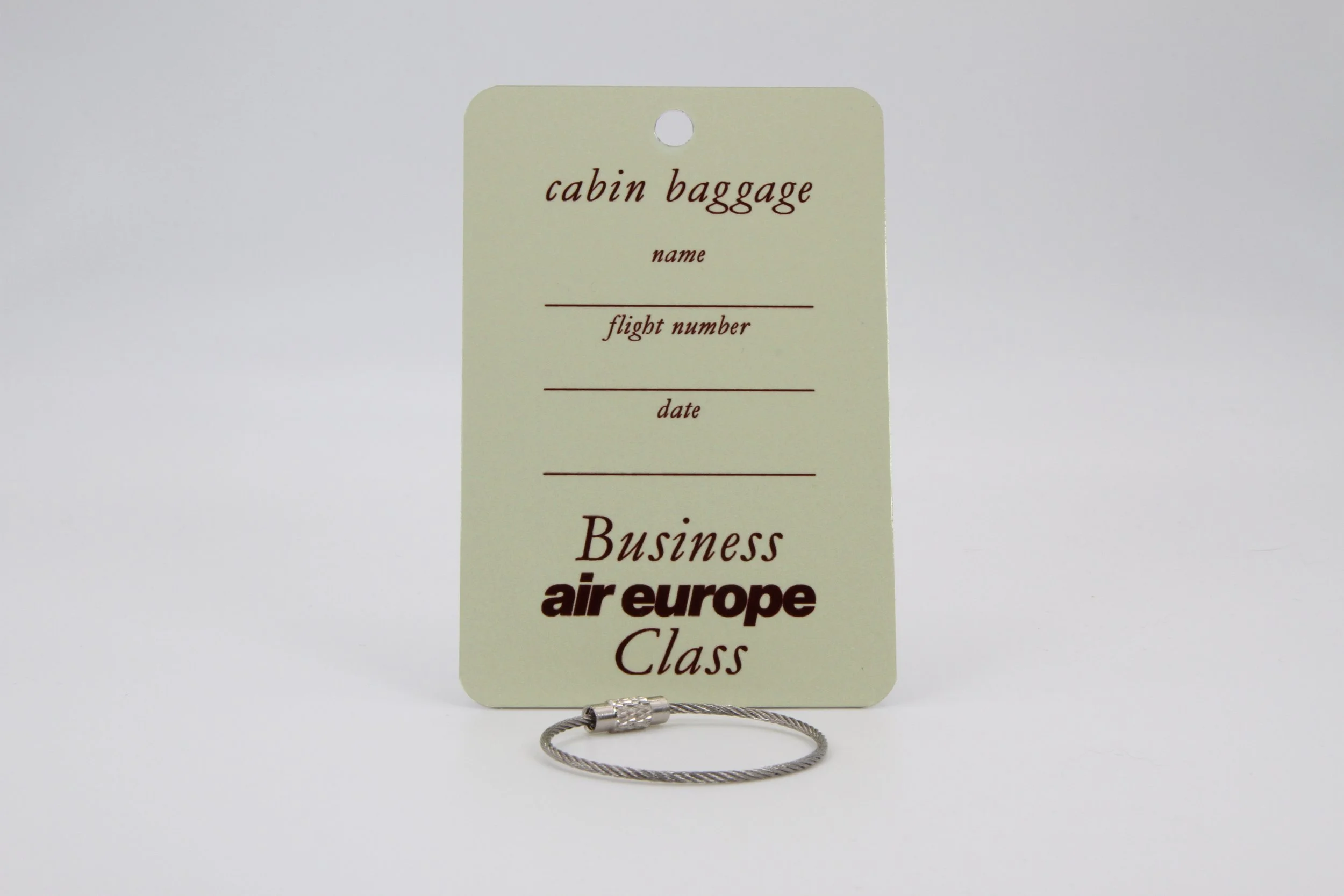 Air Europe Business Class luggage tag